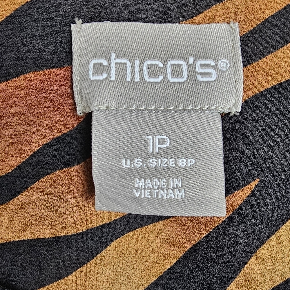 Chico's Tiger Print Maxi Dress NWT - Picture 5 of 16